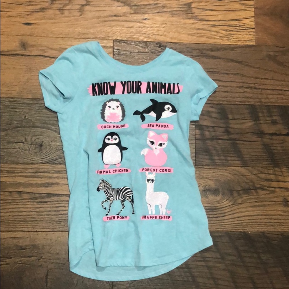 Justice know your animals T-shirt